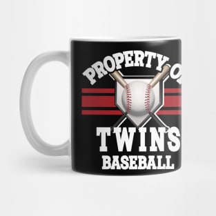 Proud Name Twins Graphic Property Vintage Baseball Mug